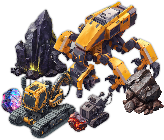 Mining droids
